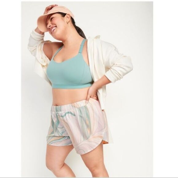 Old Navy Mid-Rise StretchTech Dolphin-Hem Running Athletic Shorts NWT Size XL - Picture 2 of 6